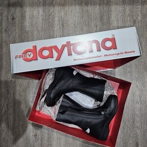 Women's Black Motocycle Boots